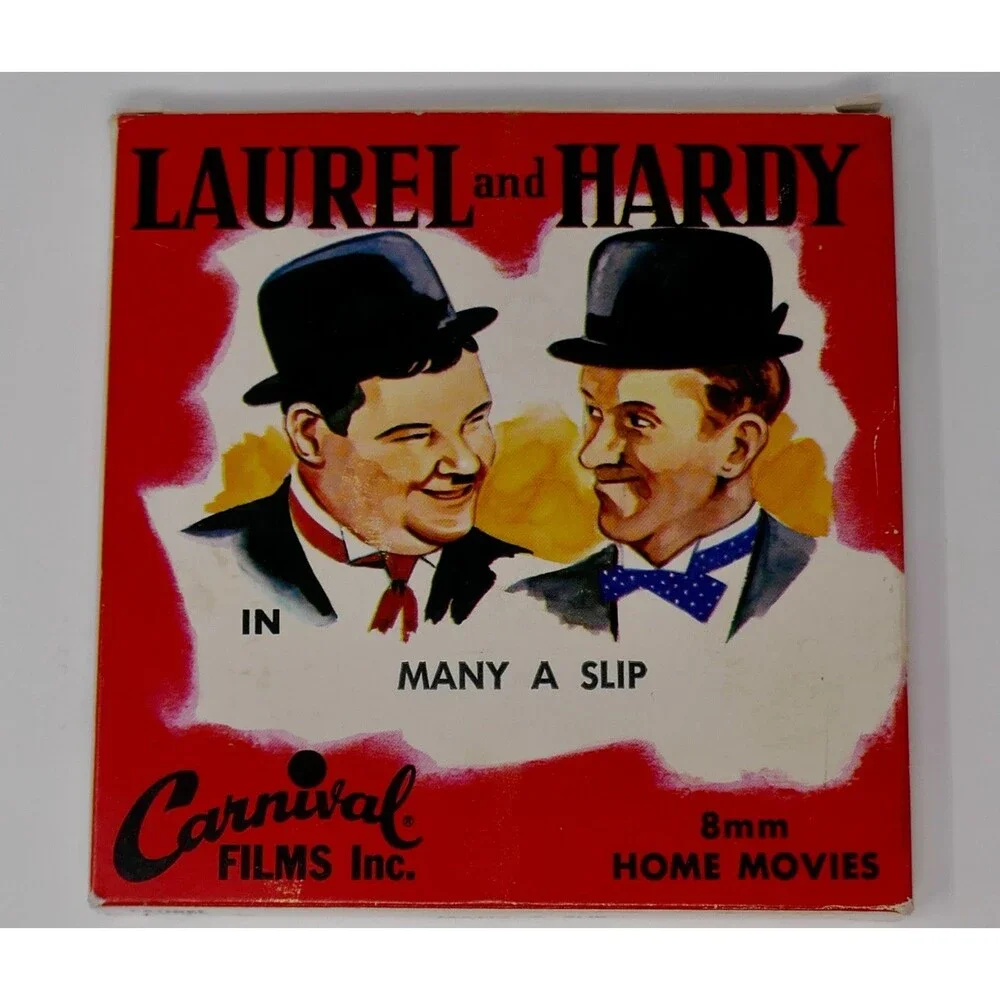 Cardinal Films Laurel & Hardy in Many A Slip 8mm Home Movies Film Reel